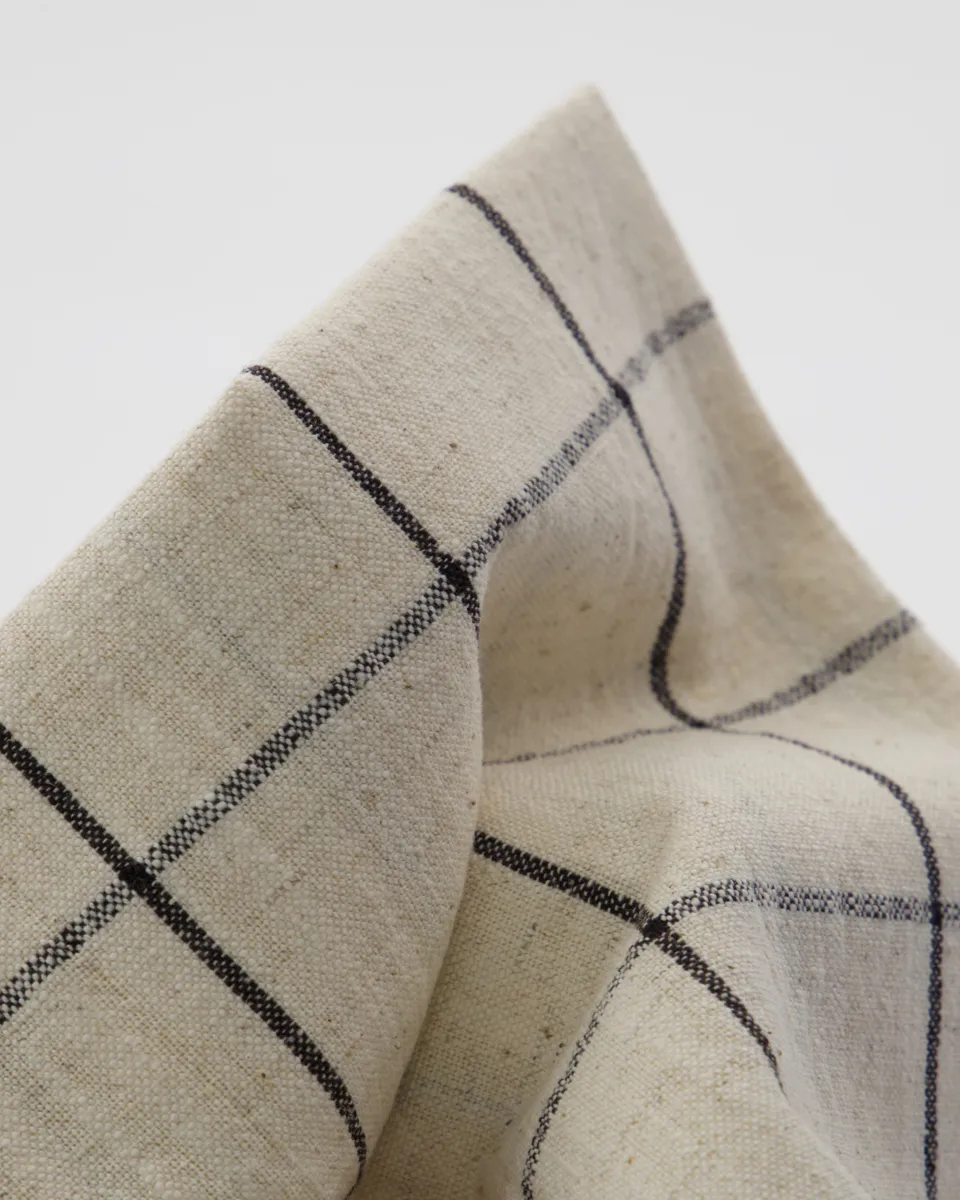 Join caminho de mesa 40x140 cm, Preto-branco sujo House Doctor