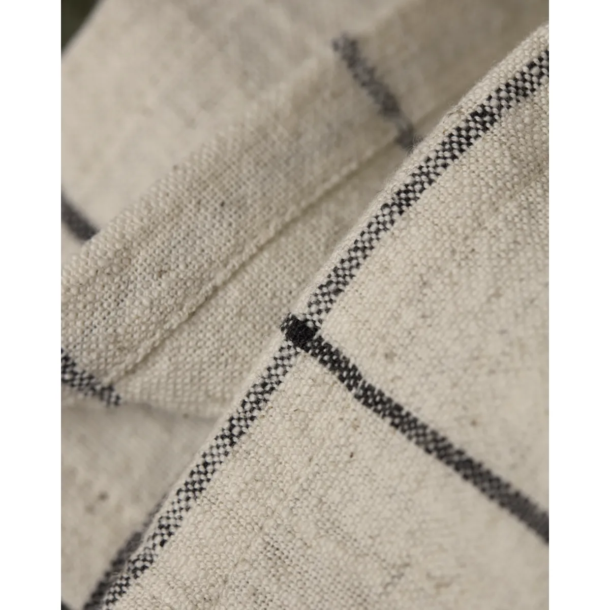 Join guardanapo de tecido 40x40 cm 4 unidades, Preto-branco sujo House Doctor