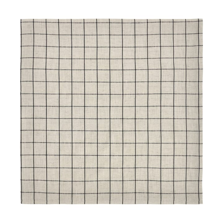 Join toalha de mesa 150x150 cm - Preto-branco sujo - House Doctor