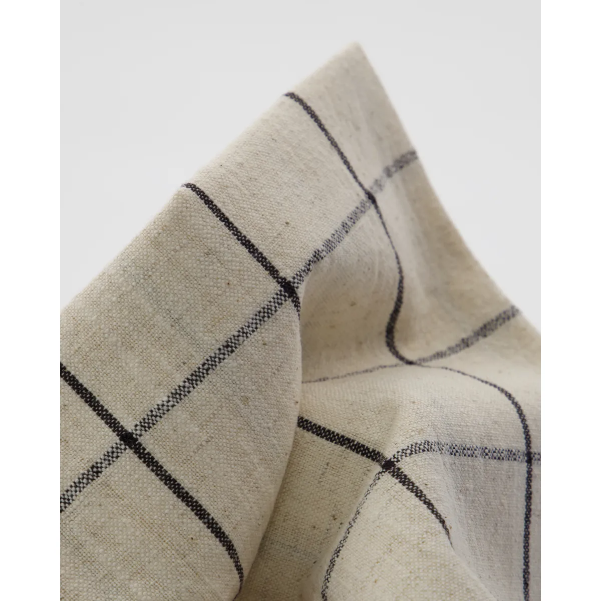 Join toalha de mesa 150x150 cm, Preto-branco sujo House Doctor