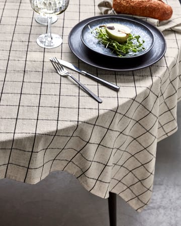 Join toalha de mesa 150x150 cm - Preto-branco sujo - House Doctor