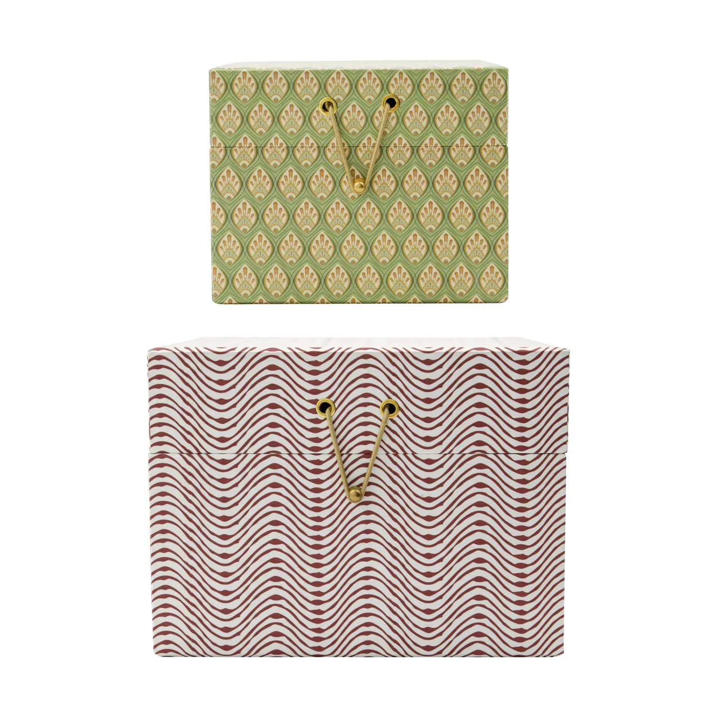 Keep caixa de armazenamento vermelho-caqui, 2 peças House Doctor