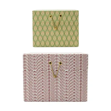 Keep caixa de armazenamento vermelho-caqui - 2 peças - House Doctor