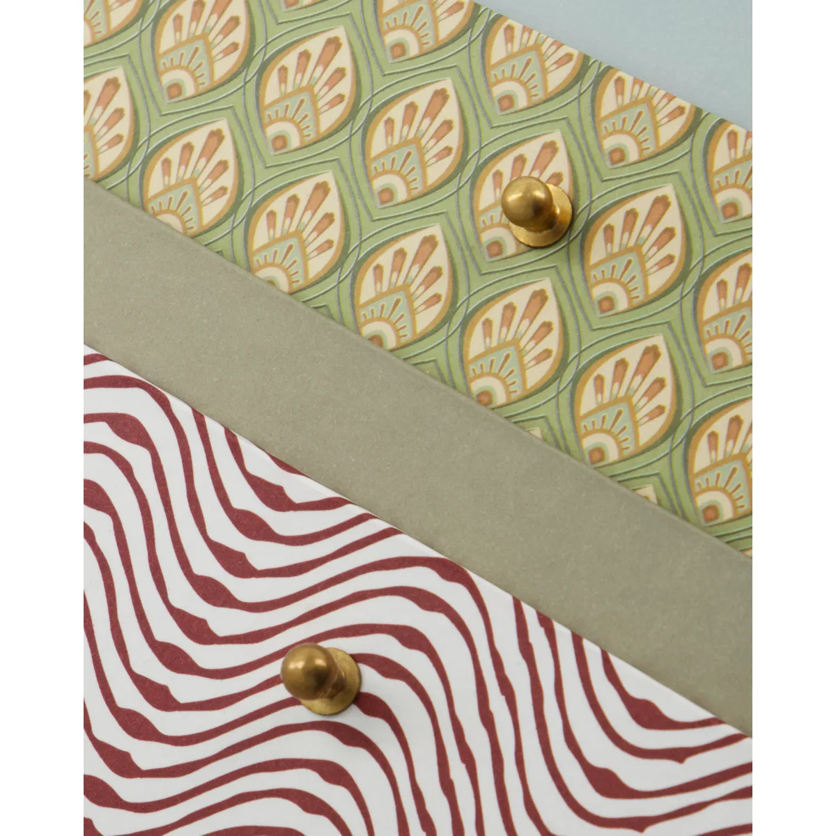 Keep caixa de armazenamento vermelho-caqui, 2 peças House Doctor