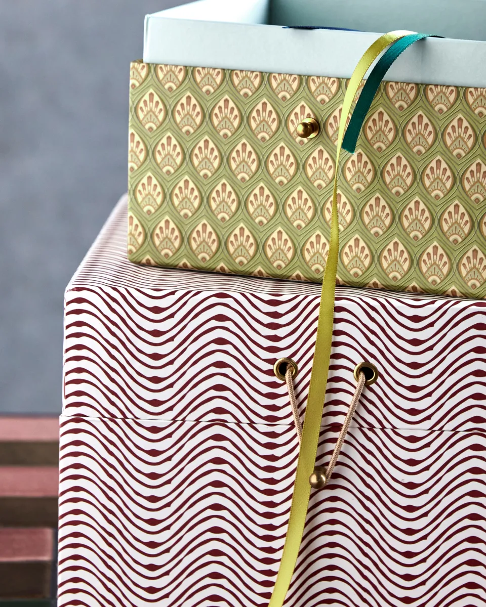 Keep caixa de armazenamento vermelho-caqui, 2 peças House Doctor