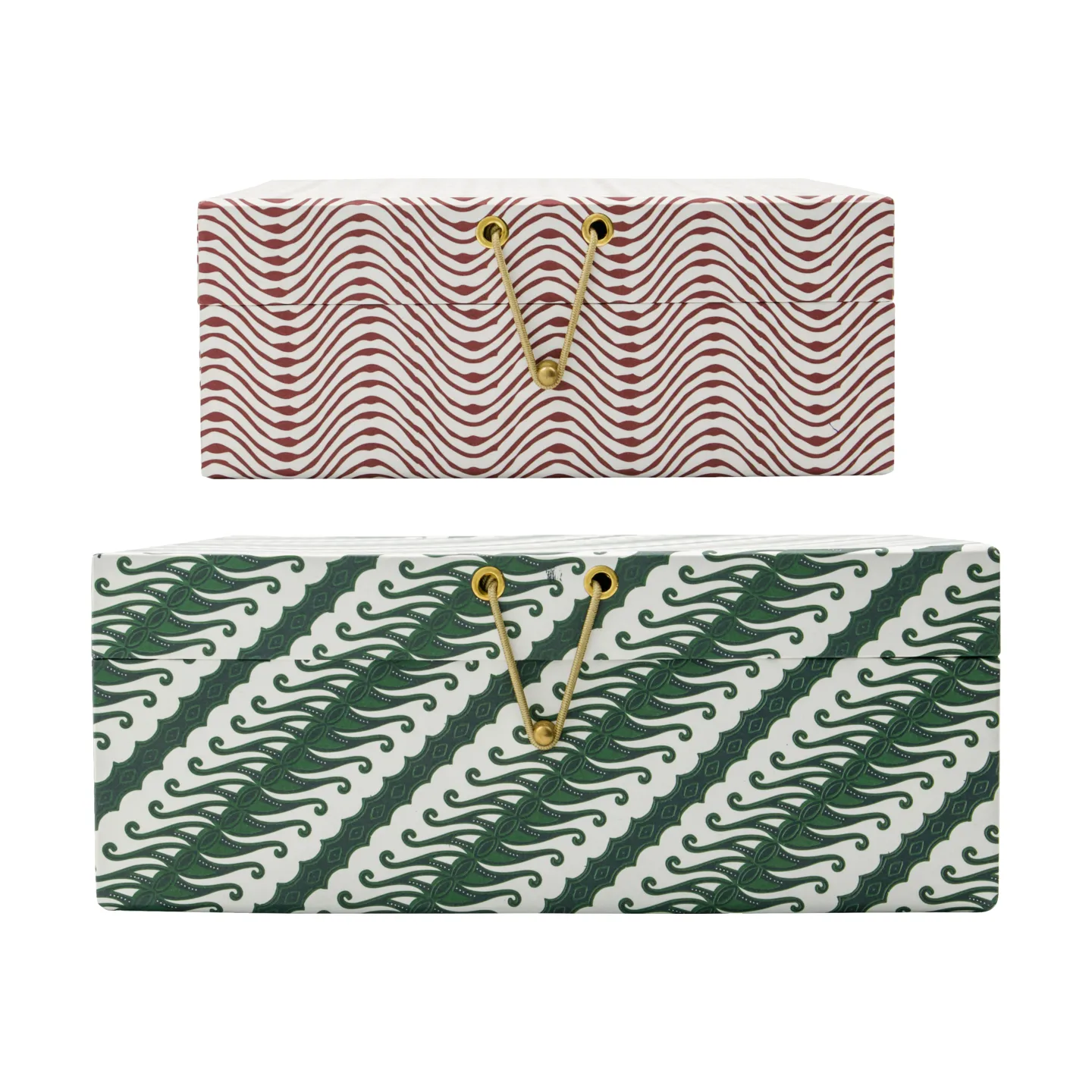 Keep caixa de armazenamento vermelho-verde, 2 peças House Doctor