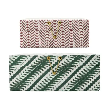 Keep caixa de armazenamento vermelho-verde - 2 peças - House Doctor