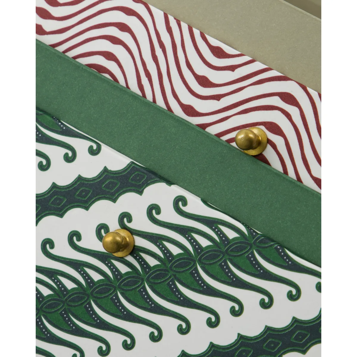 Keep caixa de armazenamento vermelho-verde, 2 peças House Doctor