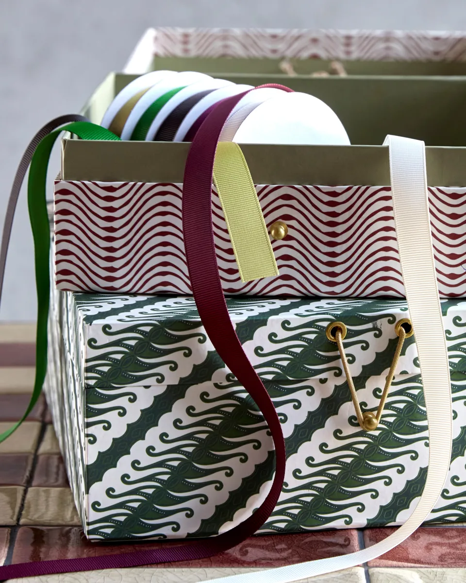 Keep caixa de armazenamento vermelho-verde, 2 peças House Doctor