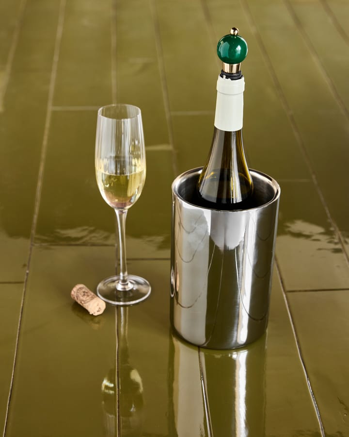 Kett resfriador de vinho Ø12,5x18 cm, Acabamento prateado House Doctor