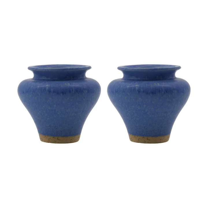 Kolo vaso - Azul, 8,5 cm, pack de 2 - House Doctor