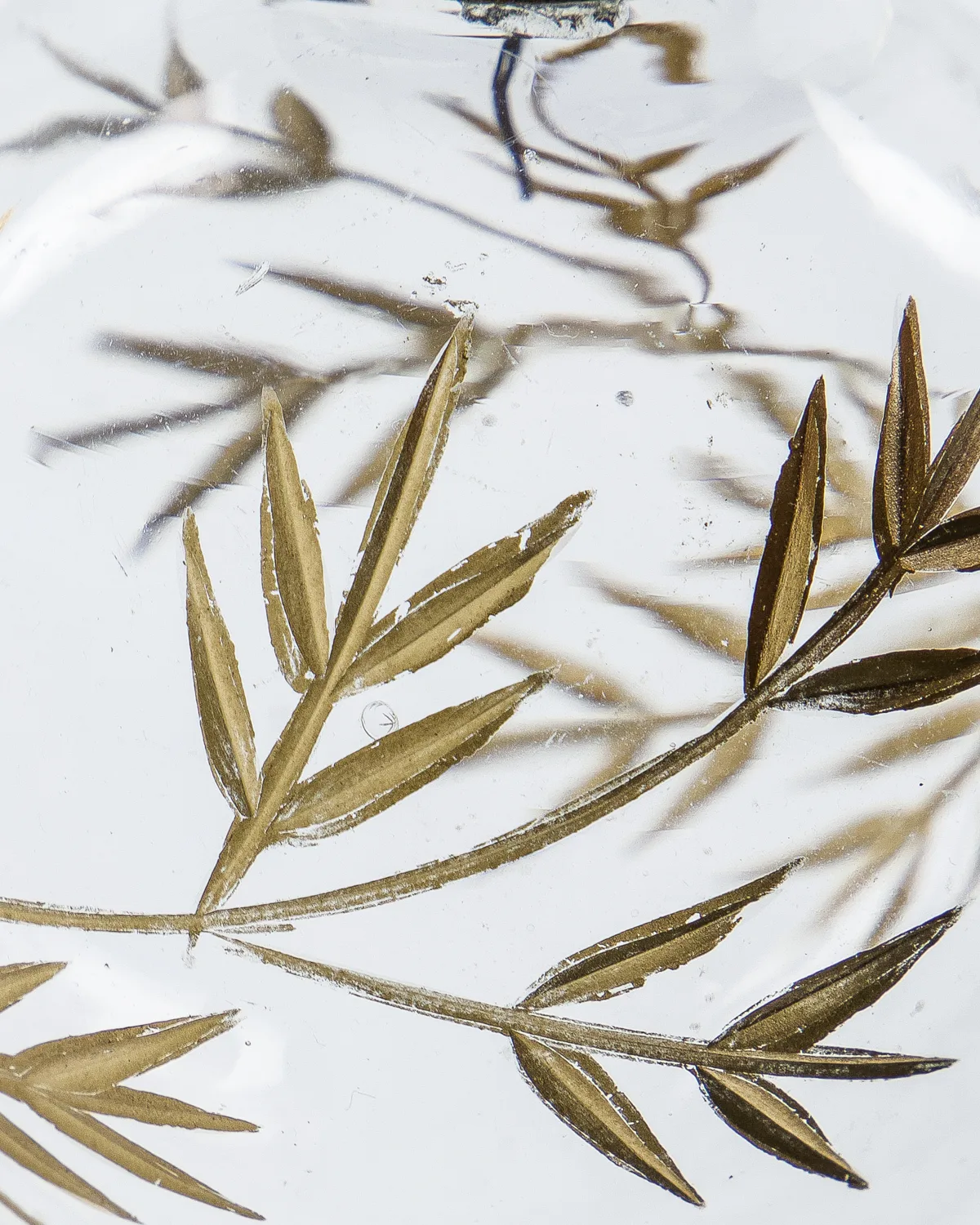 Leaf bola de Natal Ø7,5 cm 4 un., Claro-ouro House Doctor