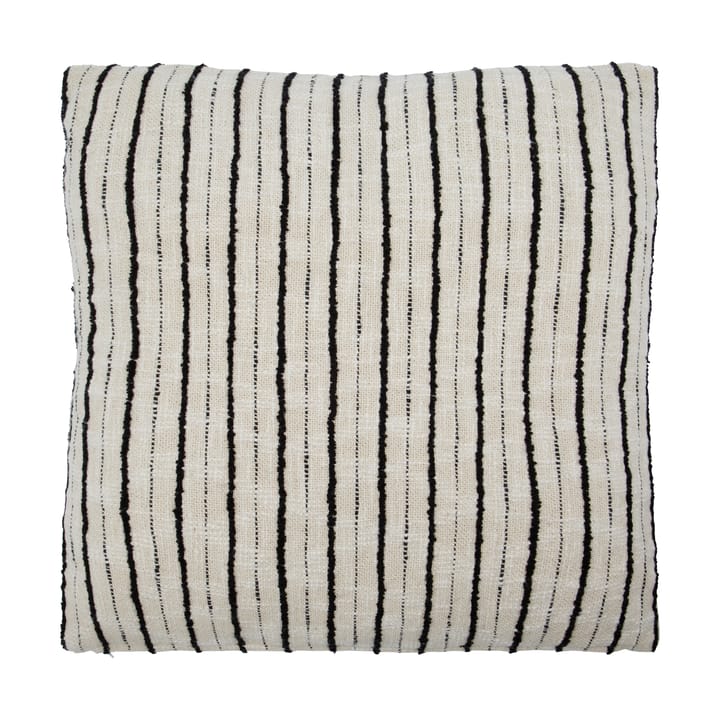 Lines capa de almofada 50x50 cm - Preto-branco sujo - House Doctor