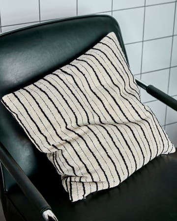 Lines capa de almofada 50x50 cm - Preto-branco sujo - House Doctor