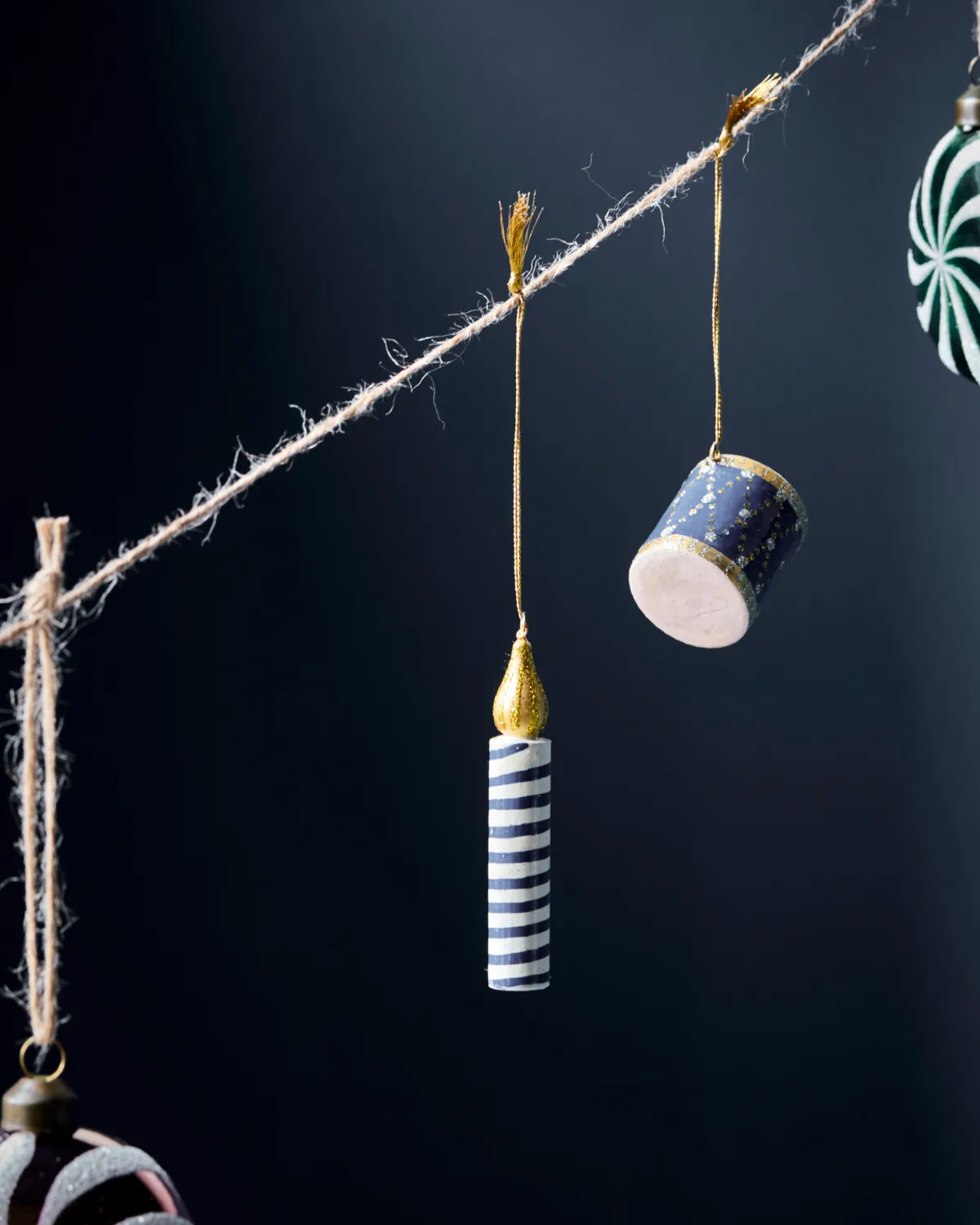 Ljus pendente decorativo 3 peças, Verde-rosa-azul House Doctor