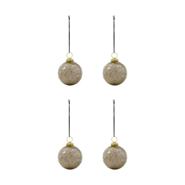 Luto bola de Natal 4-pack - Areia - House Doctor