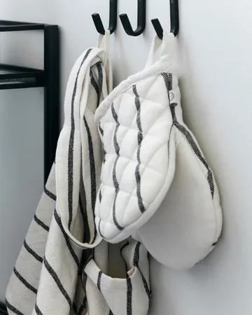 Luva para grill Dry - Branco-preto às riscas - House Doctor