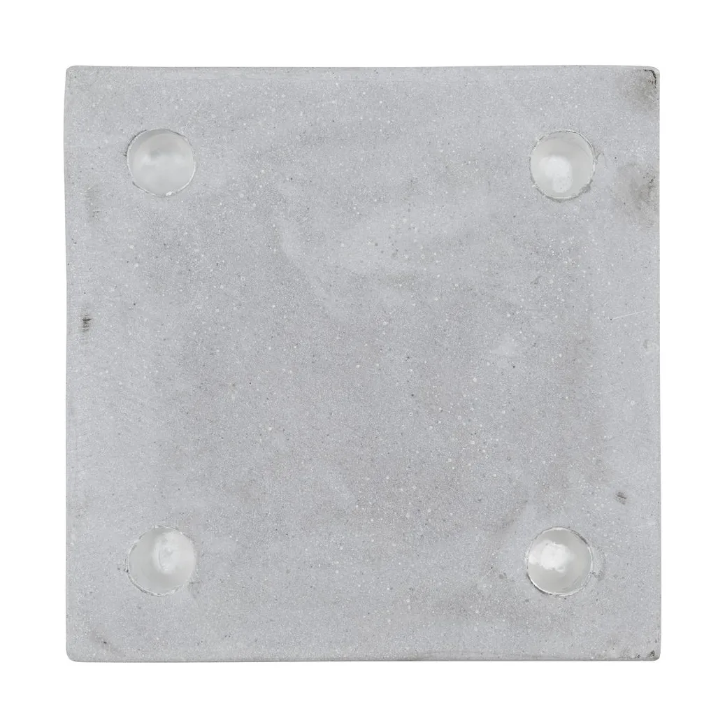 Marb castiçal 20x20x20 cm, Cinzento House Doctor