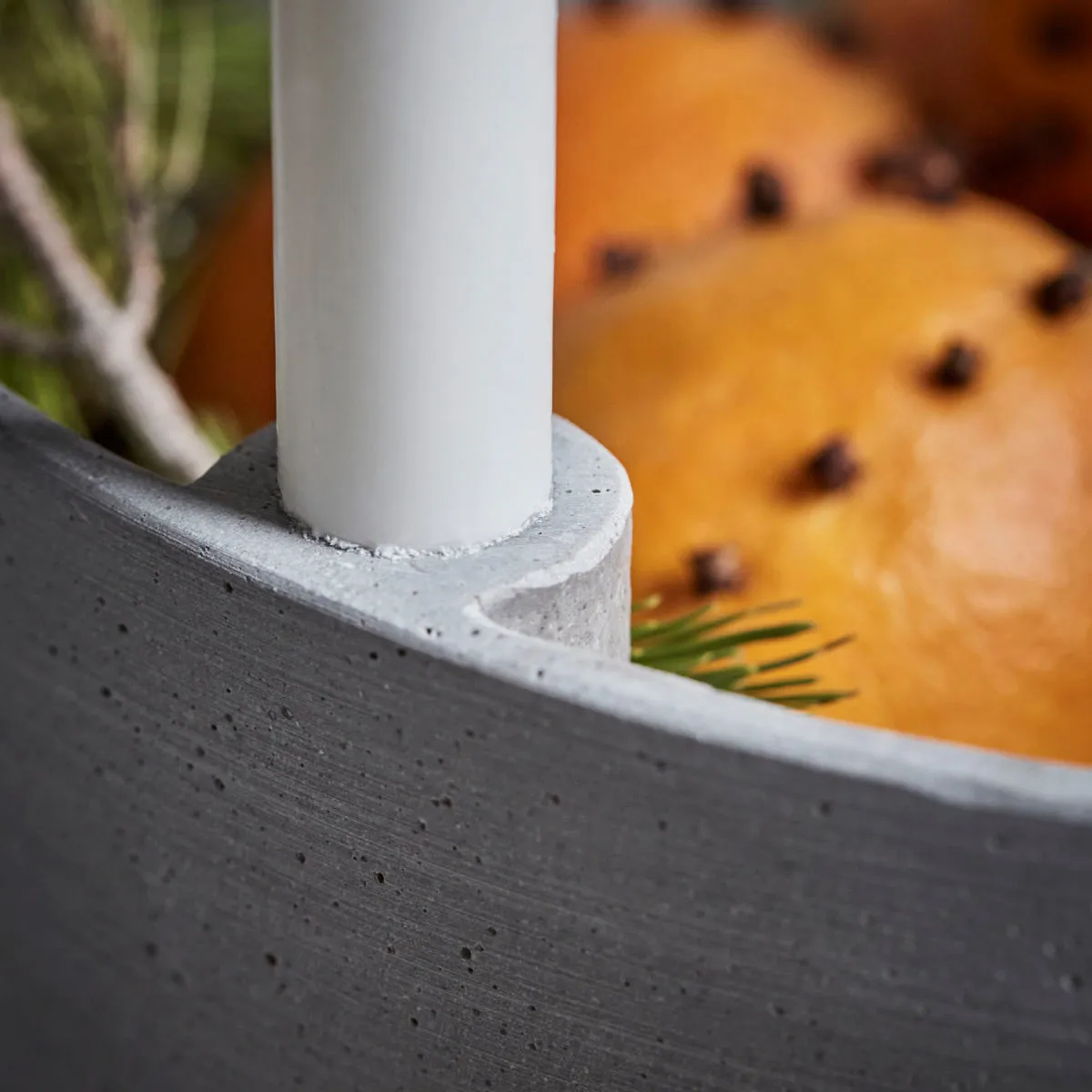 Marb castiçal Ø35 cm, Cinzento House Doctor