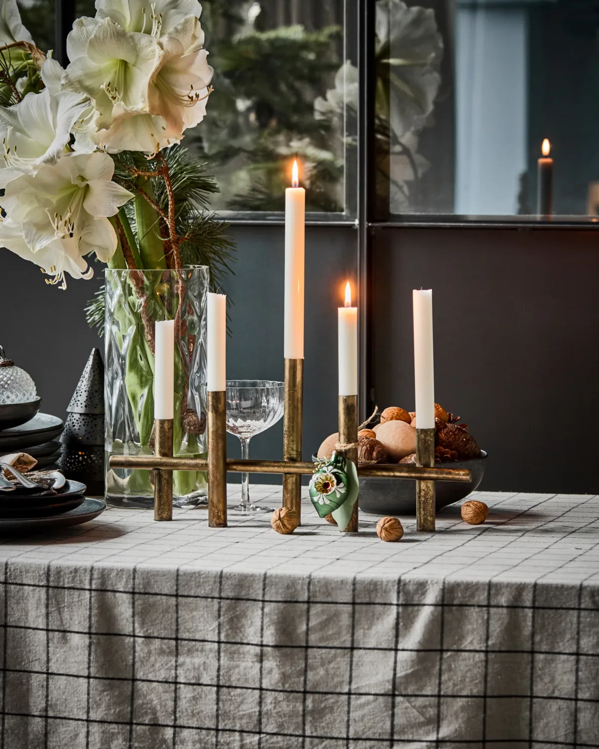 Maxi castiçal 45 cm, Cor de latão antigo House Doctor