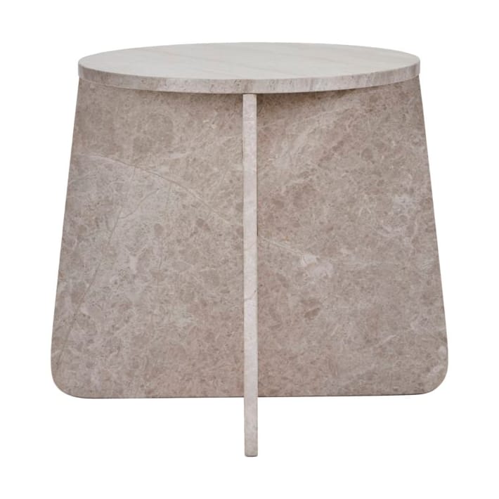 Mesa de apoio Marb 48x48x40 cm - Mármore bege - House Doctor