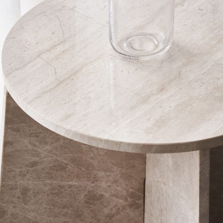 Mesa de apoio Marb 48x48x40 cm, Mármore bege House Doctor
