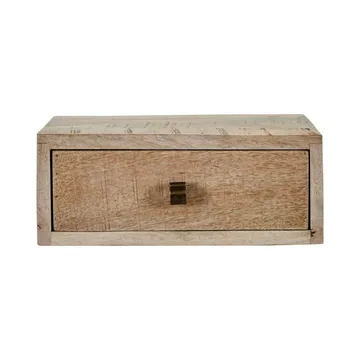 Mesa de apoio/prateleira Bedsi 25x35x14 cm - Natural - House Doctor