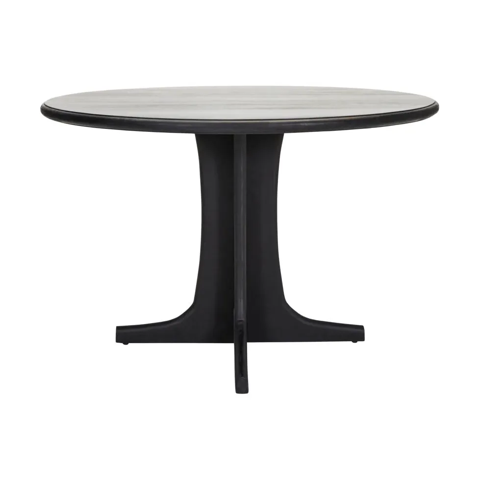 Mesa de jantar Shaker Ø120 cm, Preto House Doctor