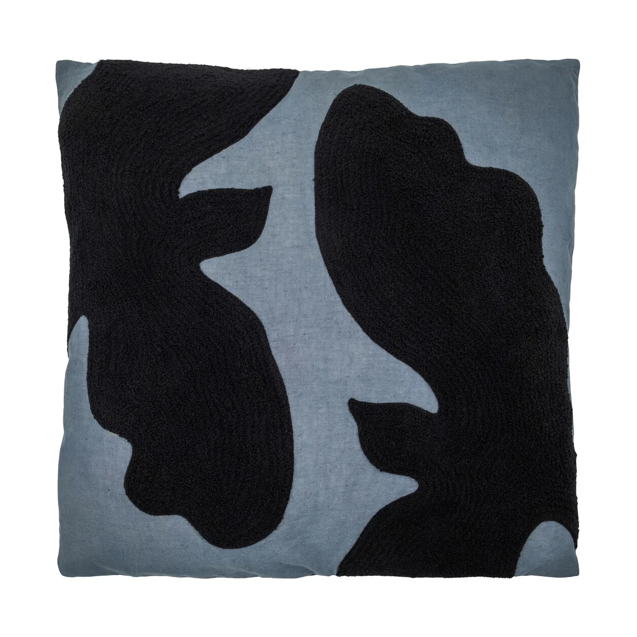 Miki almofada decorativa, Azul mediterrâneo-preto, 50x50 cm House Doctor