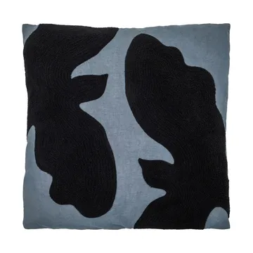 Miki almofada decorativa - Azul mediterrâneo-preto, 50x50 cm - House Doctor