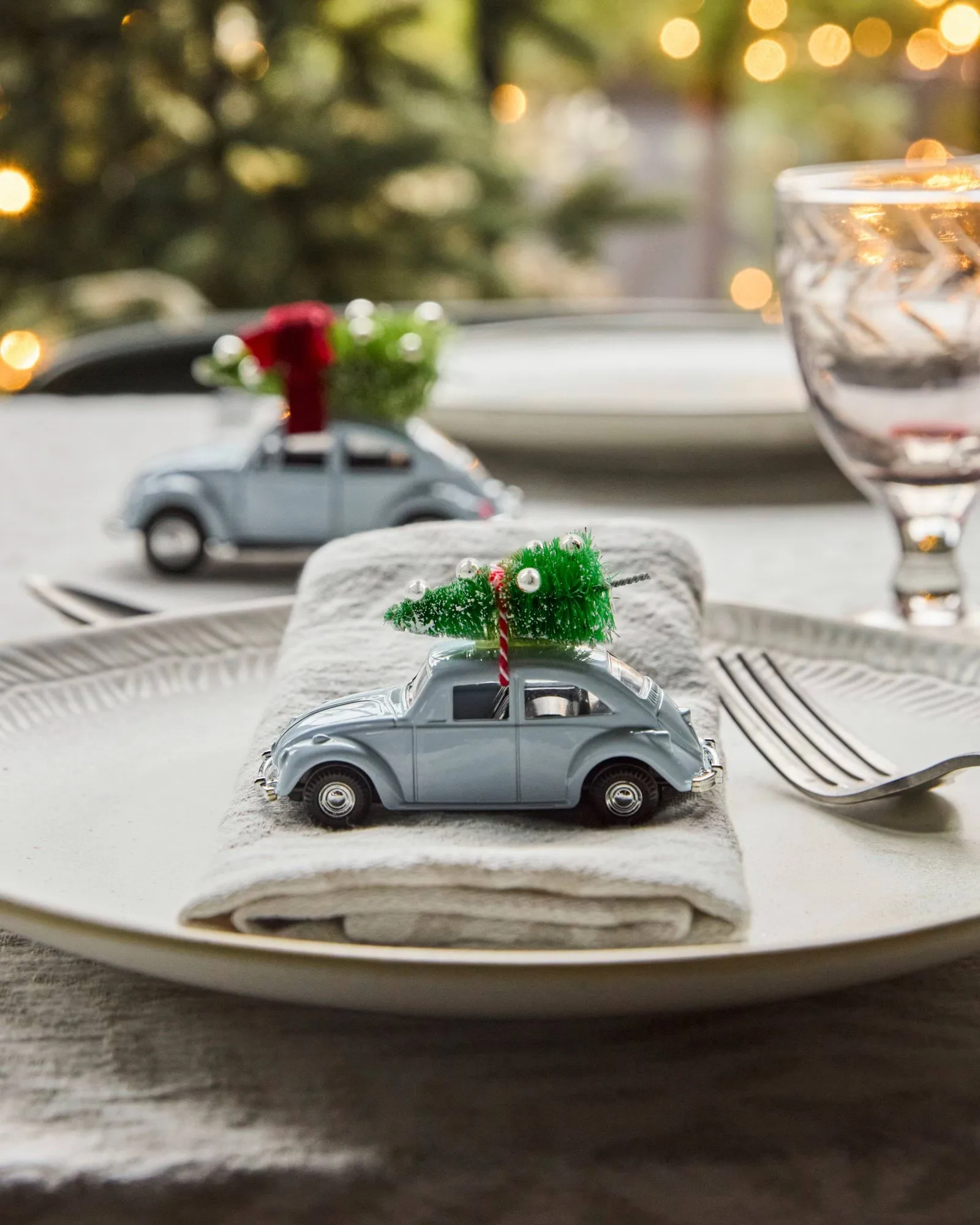 MINI Xmas car decoração de Natal, Azul-claro House Doctor