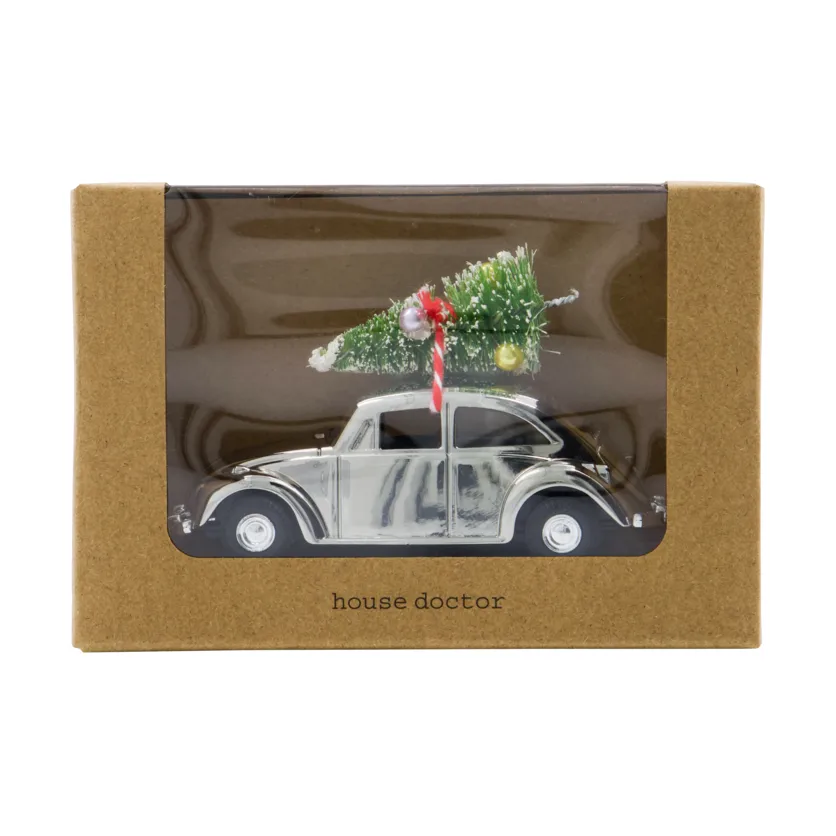 MINI Xmas car decoração de Natal, Prata House Doctor