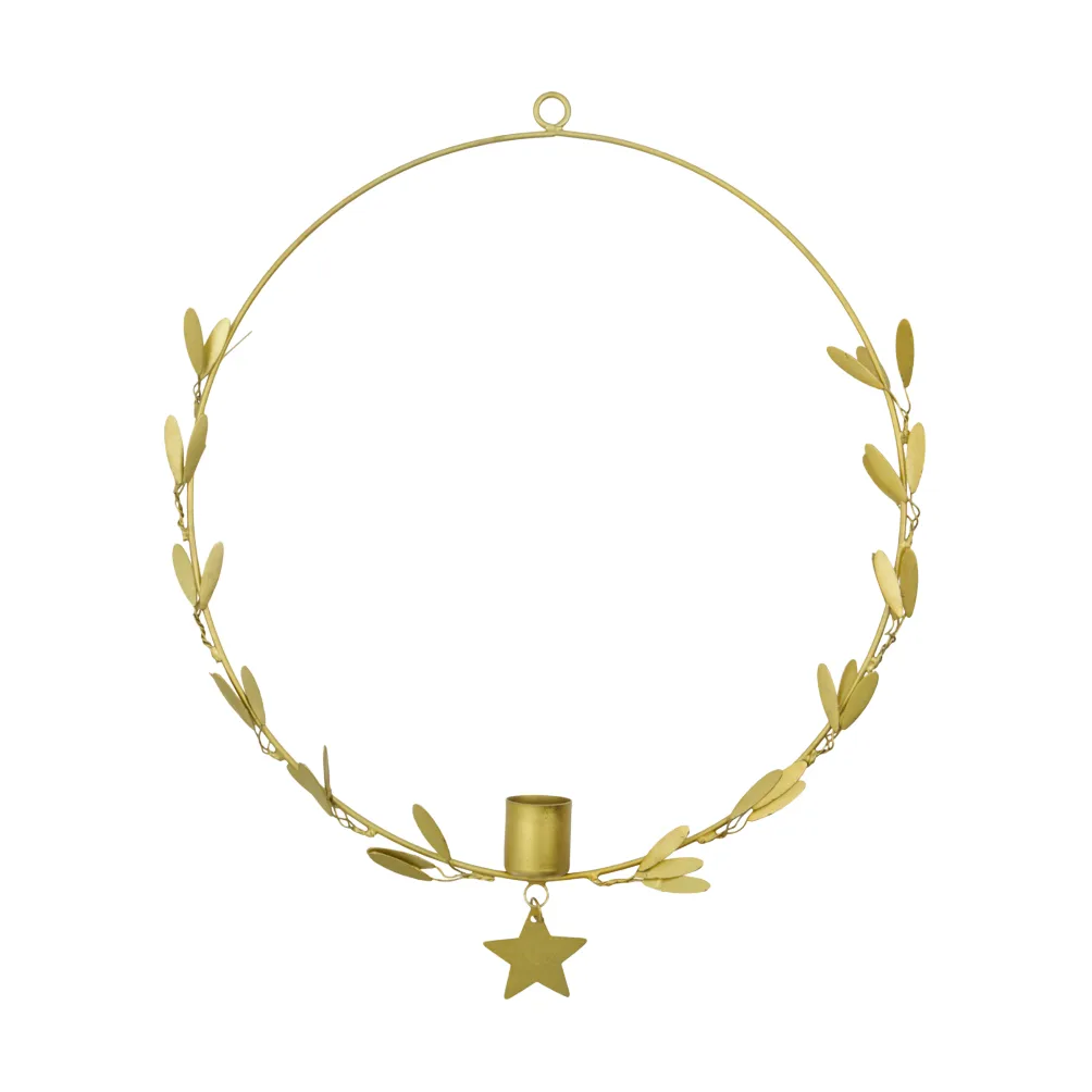 Mistel castiçal Ø25 cm, Latão House Doctor