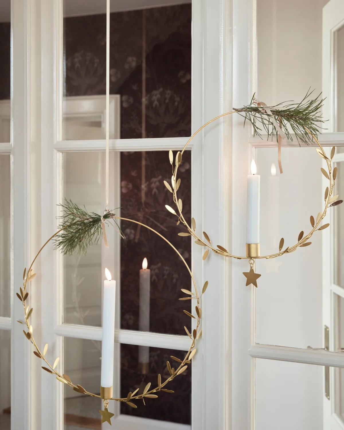 Mistel castiçal Ø25 cm, Latão House Doctor