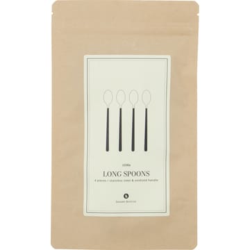 Ox colher comprida 4 unidades - Preto-prata - House Doctor