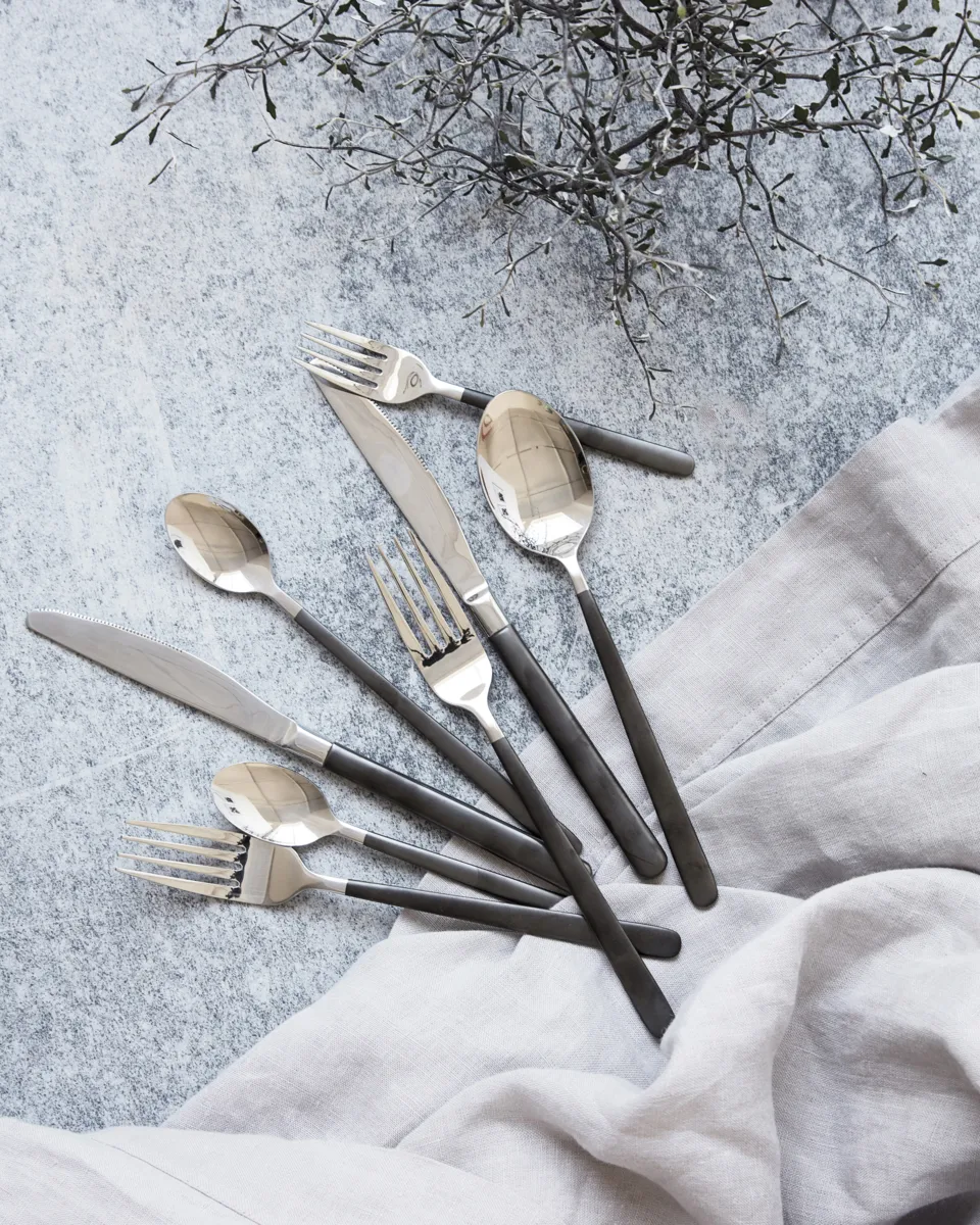 Ox conjunto de talheres 16 peças, Preto-prata House Doctor