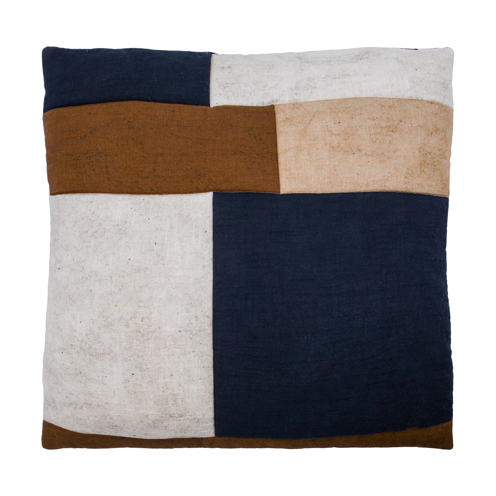 Patch capa de almofada 30x50 cm, Preto-areia-castanho House Doctor