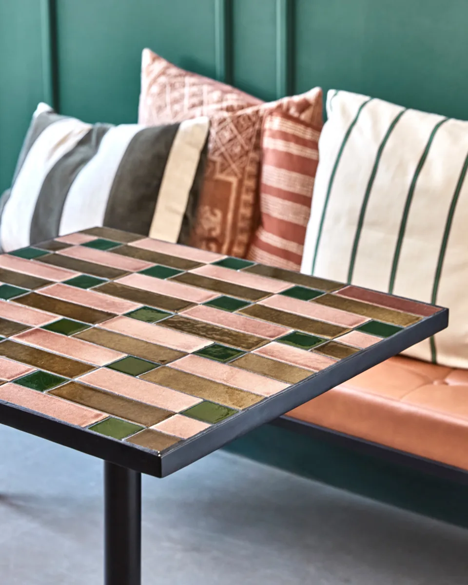 Petit mesa de café 62x62 cm, Bege-castanho House Doctor