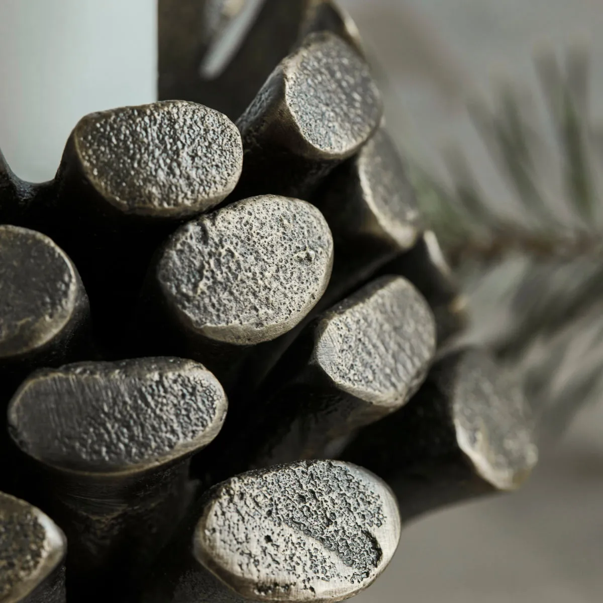 Pine Cone castiçal Ø9 cm, Latão antigo House Doctor