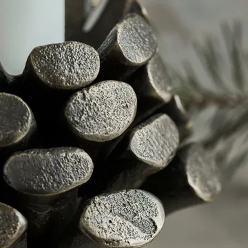 Pine Cone castiçal Ø9 cm - Latão antigo - House Doctor