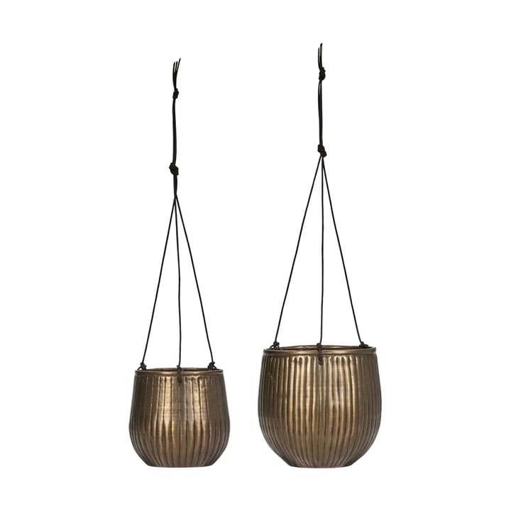 Plan vasos suspensos 2 peças - Dourado - House Doctor