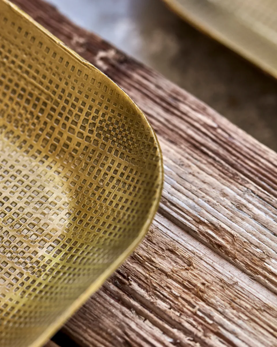 Plato tabuleiro decorativo 3 peças, Dourado House Doctor