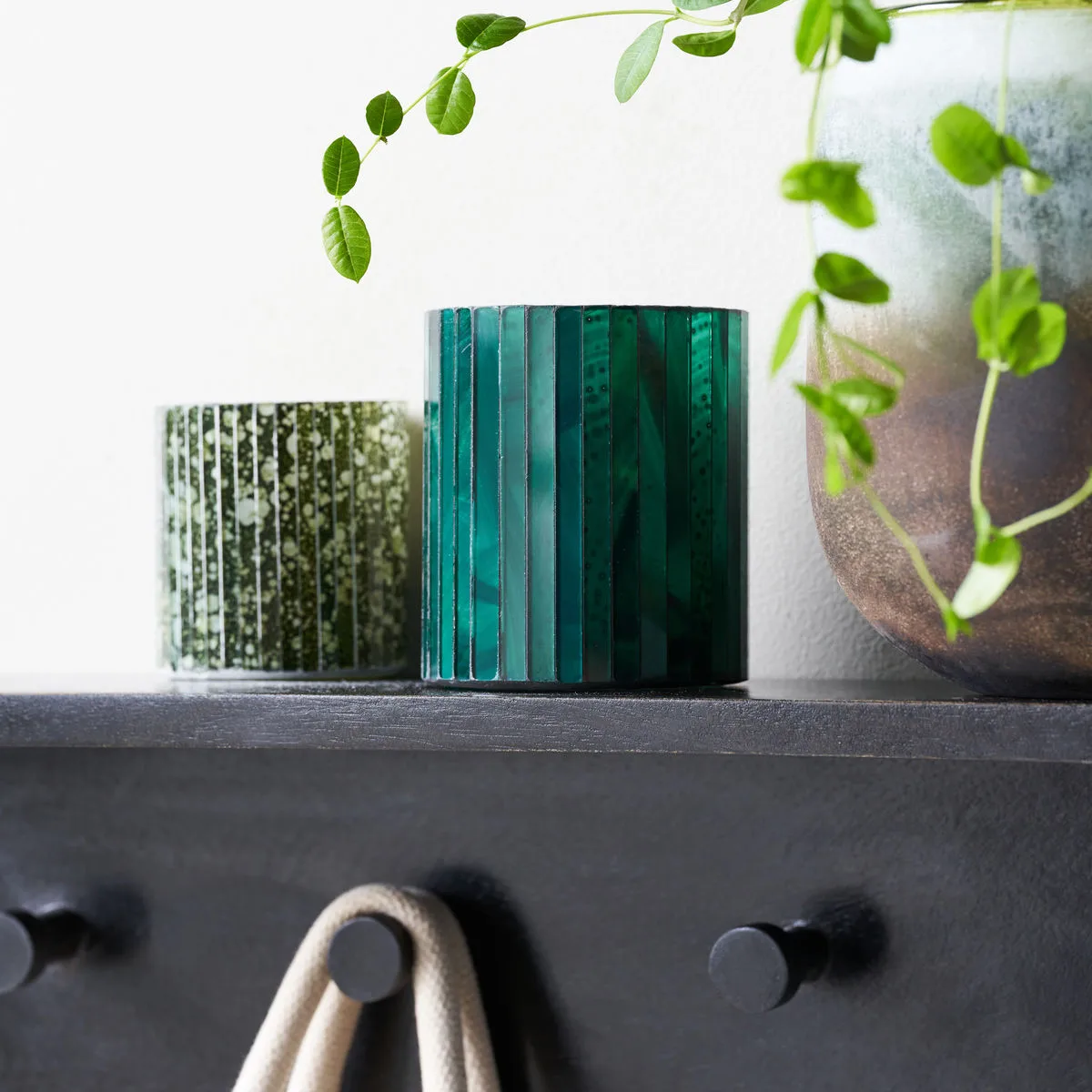 Porta-vela Geest 8,5 cm, Verde-escuro House Doctor