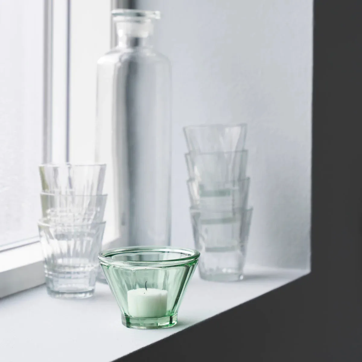 Porta-velas Fren 7 cm, Verde House Doctor