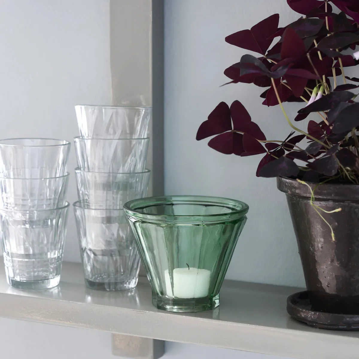 Porta-velas Fren 9 cm, Verde House Doctor