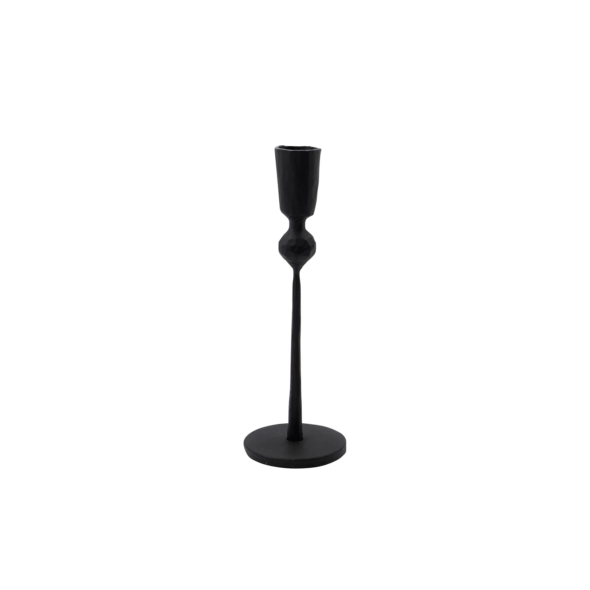 Porta velas Trivo 18 cm, preto House Doctor