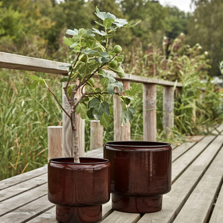 Pote de plantas Pile conjunto de 2, Marrom House Doctor