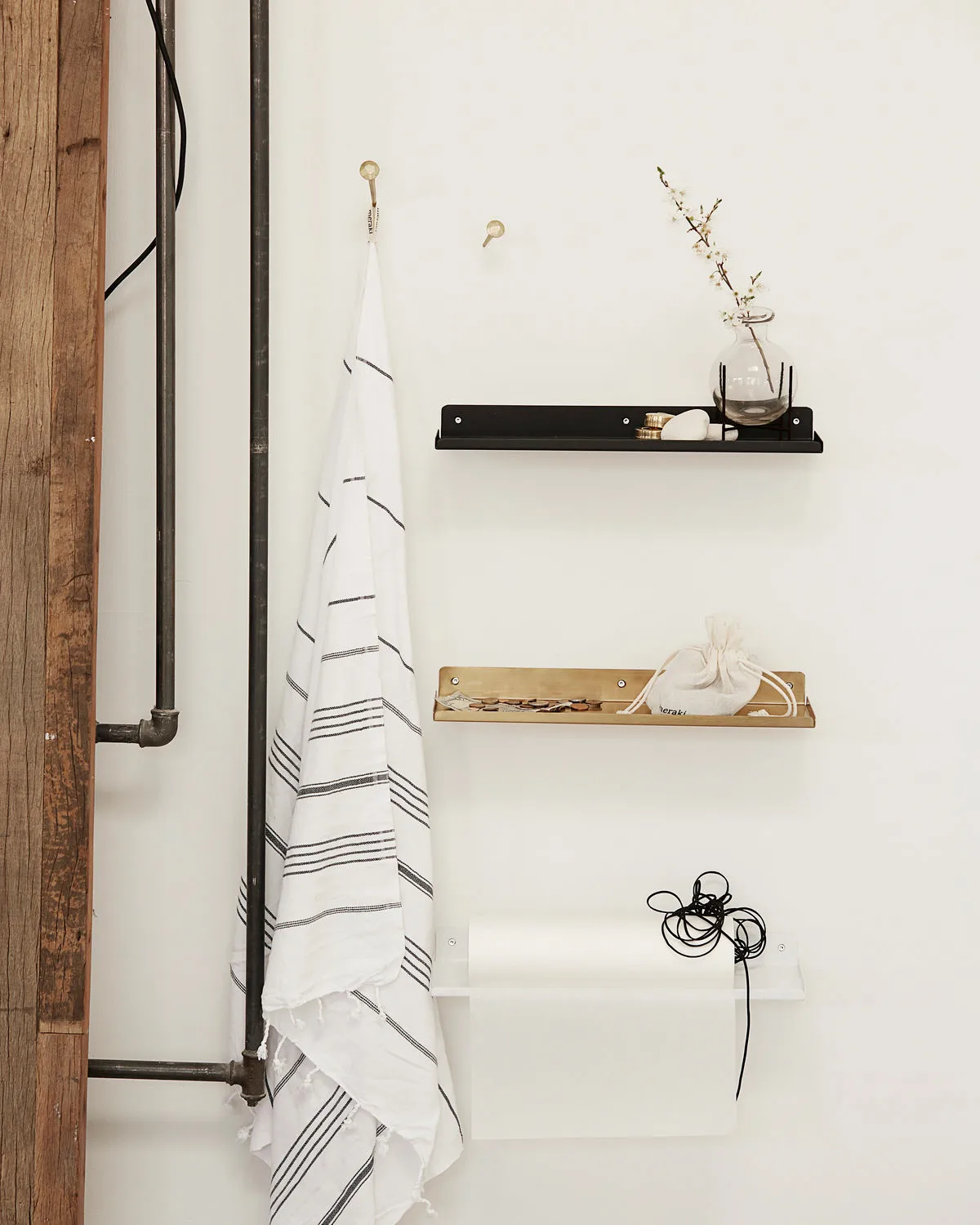 Prateleira Ledge, preto House Doctor