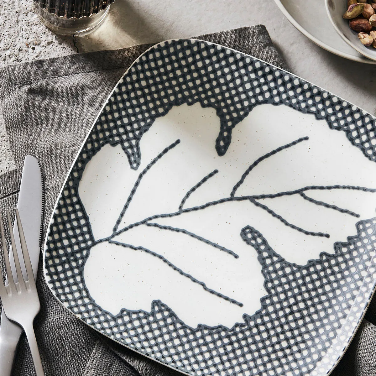 Prato Ash 21,6 cm, cinza-azul House Doctor