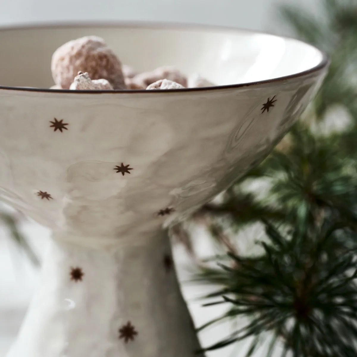 Prato bolo Starry Ø15 cm, Branco  House Doctor